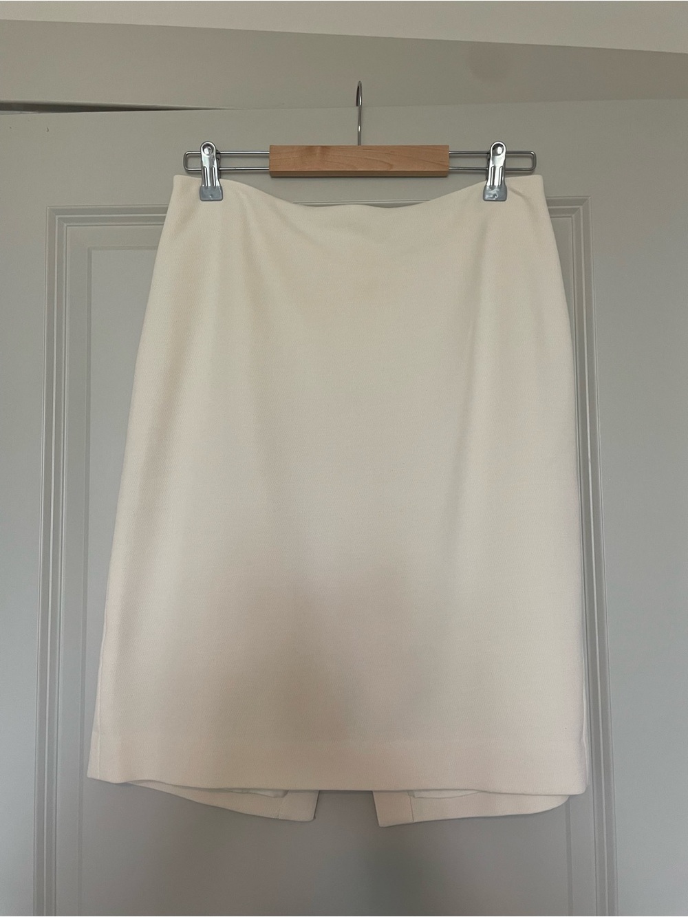 Ann Taylor Cream Pencil Skirt